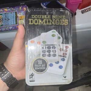 Double Nine Dominoes In Tin by Cardinal® Industries NWD (tin has a dent)
